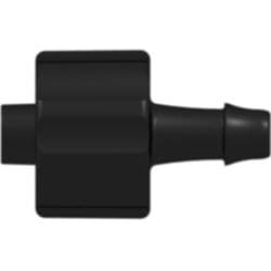 Male Luer Lock to Tube Connection 3,2mm (1/8"), Straight, PA (Polyamide), Black