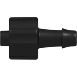 Male Luer Lock to Tube Connection 4,0mm (5/32"), Straight, PA (Polyamide), Black