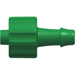 Male Luer Lock to Tube Connection 4,0mm (5/32"), Straight, PA (Polyamide), Green