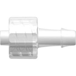 Male Luer Lock to Tube Connection 4,0mm (5/32"), Straight, PP (Polypropylene) - Animal Free, Natural