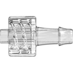 Male Luer Lock to Tube Connection 4,0mm (5/32"), Straight, PC (Polycarbonate), Clear