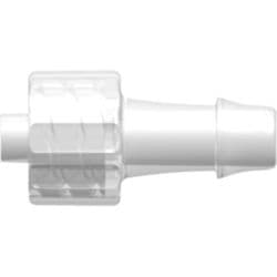 Male Luer Lock to Tube Connection 4,8mm (3/16"), Straight, PP (Polypropylene) - Animal Free, Natural