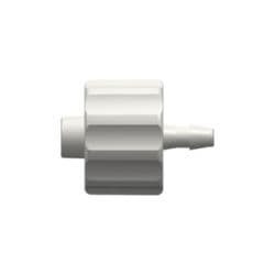 Male Luer Lock to Tube Connection 1,6mm (1/16"), Straight, PA (Polyamide), White