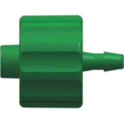 Male Luer Lock to Tube Connection 1,6mm (1/16"), Straight, PA (Polyamide), Green