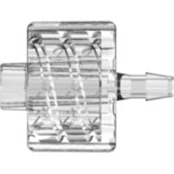 Male Luer Lock to Tube Connection 1,6mm (1/16"), Straight, PC (Polycarbonate), Clear