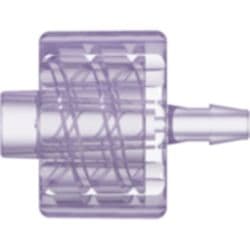 Male Luer Lock to Tube Connection 1,6mm (1/16"), Straight, PC (Polycarbonate) - Radiostable, Clear