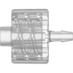 Male Luer Lock to Tube Connection 1,6mm (1/16"), Straight, Kynar PVDF, Natural