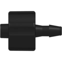 Male Luer Lock to Tube Connection 2,4mm (3/32"), Straight, PA (Polyamide), Black