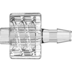 Male Luer Lock to Tube Connection 2,4mm (3/32"), Straight, PC (Polycarbonate), Clear