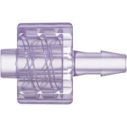 Male Luer Lock to Tube Connection 2,4mm (3/32"), Straight, PC (Polycarbonate) - Radiostable, Clear