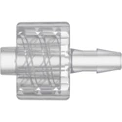 Male Luer Lock to Tube Connection 2,4mm (3/32"), Straight, Kynar PVDF, Natural