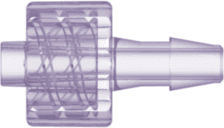 Gerade, Luer Männlich - Lock zu 200 Series Schlauchtülle 3,2mm (1/8") ID, PC (Polycarbonate) - Strahlungsstabil Transparent