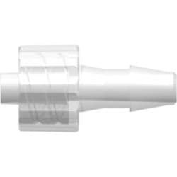 Male Luer Lock to Tube Connection 4,0mm (5/32"), Straight, PP (Polypropylene) - Animal Free, Natural