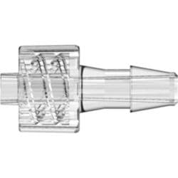 Male Luer Lock to Tube Connection 4,0mm (5/32"), Straight, PC (Polycarbonate), Clear