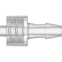 Male Luer Lock to Tube Connection 4,0mm (5/32"), Straight, Kynar PVDF, Natural