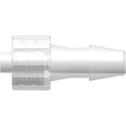 Male Luer Lock to Tube Connection 4,8mm (3/16"), Straight, PP (Polypropylene) - Animal Free, Natural