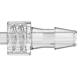 Male Luer Lock to Tube Connection 4,8mm (3/16"), Straight, PC (Polycarbonate), Clear