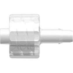 Male Luer Lock to Tube Connection 3,2mm (1/8"), Straight, PP (Polypropylene) - Animal Free, Natural