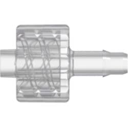 Male Luer Lock to Tube Connection 3,2mm (1/8"), Straight, Kynar PVDF, Natural