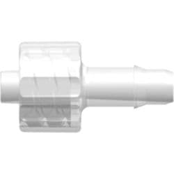 Male Luer Lock to Tube Connection 4,3mm (.170"), Straight, PP (Polypropylene) - Animal Free, Natural