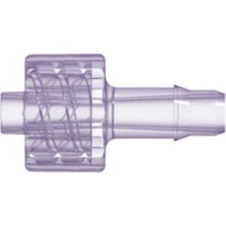 Male Luer Lock to Tube Connection 4,3mm (.170"), Straight, PC (Polycarbonate) - Radiostable, Clear