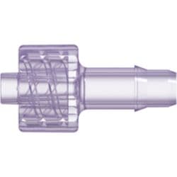 Male Luer Lock to Tube Connection 4,8mm (3/16"), Straight, PC (Polycarbonate) - Radiostable, Clear