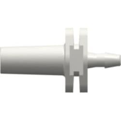 Male Luer Slip to Tube Connection 1,6mm (1/16"), Straight, PA (Polyamide), White