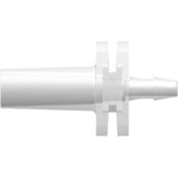 Male Luer Slip to Tube Connection 1,6mm (1/16"), Straight, PP (Polypropylene) - Animal Free, Natural