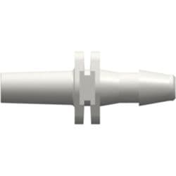 Male Luer Slip to Tube Connection 3,2mm (1/8"), Straight, PA (Polyamide), White