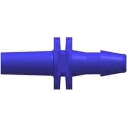 Male Luer Slip to Tube Connection 3,2mm (1/8"), Straight, PA (Polyamide), Blue