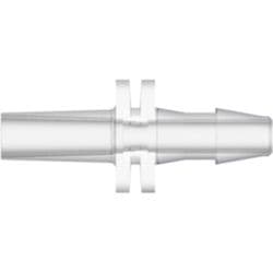 Male Luer Slip to Tube Connection 3,2mm (1/8"), Straight, Kynar PVDF, Natural