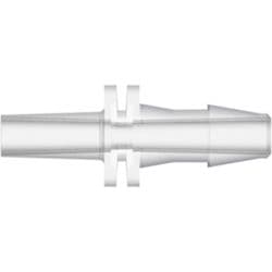 Male Luer Slip to Tube Connection 4,0mm (5/32"), Straight, Kynar PVDF, Natural