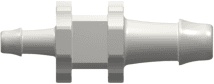 Straight Reducer, 500 Series Barb 3,2mm (1/8") ID to 500 Series Barb 1,6mm (1/16") ID, PA (Polyamide) White