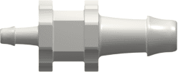 Straight Reducer, 500 Series Barb 4,0mm (5/32") ID to 500 Series Barb 1,6mm (1/16") ID, PA (Polyamide) White