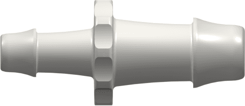 Straight Reducer, 500 Series Barb 9,5mm (3/8") ID to 500 Series Barb 6,4mm (1/4") ID, PA (Polyamide) Natural