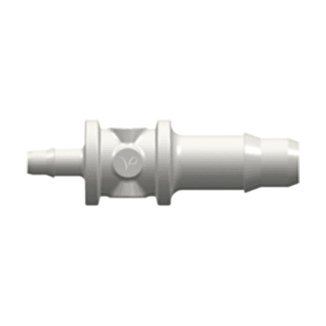 Straight Reducer, 400 Series Barb 3,2mm (1/8") ID to 400 Series Barb 1,6mm (1/16") ID, PA (Polyamide) White