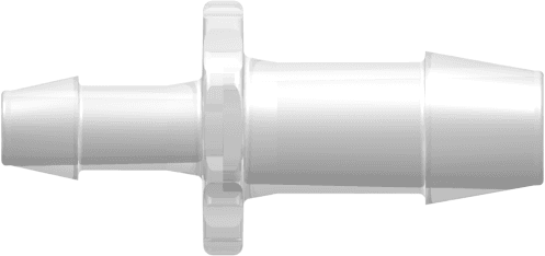 Gerades Reduzierstück, 600 Series Schlauchtülle 9,5mm (3/8") ID zu 600 Series Schlauchtülle 6,4mm (1/4") ID, PP (Polypropylene) - Tierfrei Natur