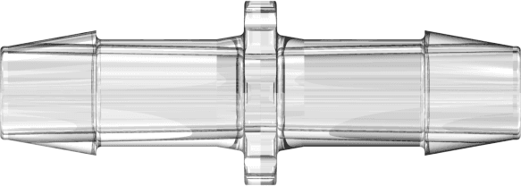 Gerades Reduzierstück, 600 Series Schlauchtülle 9,5mm (3/8") ID zu 600 Series Schlauchtülle 6,4mm (1/4") ID, PC (Polycarbonate) Transparent