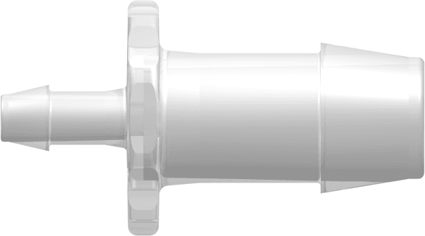 Gerades Reduzierstück, 600 Series Schlauchtülle 16,0mm (5/8") ID zu 600 Series Schlauchtülle 6,4mm (1/4") ID, PP (Polypropylene) - Tierfrei Natur
