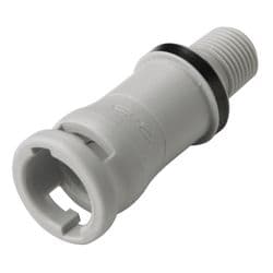 Female Quarter Turn - NS212 Non-Spill Series to  1/8" Male NPT Thread , Straight, PP (Polypropylene) - Glass Filled, Shut-Off