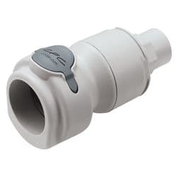 Female Thumb Latch - NSH Non-Spill Series to  3/8" Female NPT Thread, Straight, PP (Polypropylene) - Glass Filled, Shut-Off