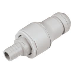 Male Thumb Latch - NSH Non-Spill Series to  16,0mm (5/8") Tube Connection, Straight, PP (Polypropylene) - Glass Filled, Shut-Off