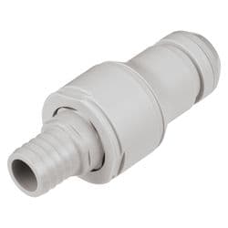 Male Thumb Latch - NSH Non-Spill Series to  19,0mm (3/4") Tube Connection, Straight, PP (Polypropylene) - Glass Filled, Shut-Off