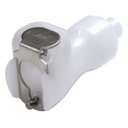 Female Thumb Latch - PMC/MC Series to  1,6mm (1/16") Tube Connection, Straight, Acetal, Open-Flow