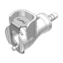 Female Thumb Latch - PMC/MC Series to  3,2mm (1/8") Tube Connection, Straight, Acetal, Open-Flow