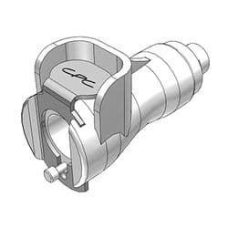 Female Thumb Latch - PMC/MC Series to  1,6mm (1/16") Tube Connection, Straight, Acetal, Shut-Off