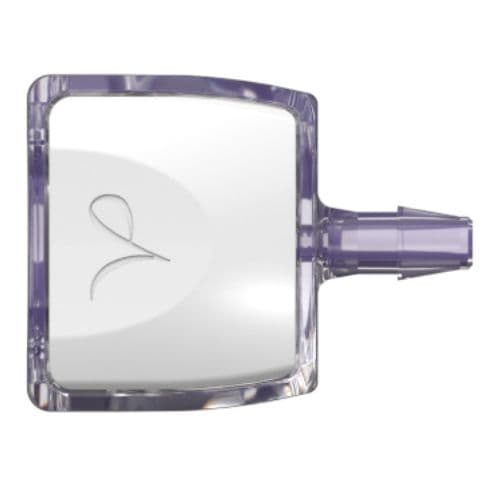 Gerade, Daumenriegel - RQC Weiblich zu 600 Series Schlauchtülle 3,2mm (1/8") ID, PC (Polycarbonate) Transparent, Weißer Druckknopf
