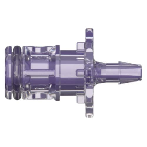 Gerade, Daumenriegel - RQC Männlich zu 600 Series Schlauchtülle 3,2mm (1/8") ID, PC (Polycarbonate) Transparent