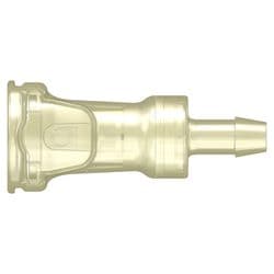 Female Thumb Latch - SDA Series to  9,5mm (3/8") Tube Connection, Straight, PSU (Polysulfone), Shut-Off