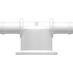 1.5" - Maxi Flange  to 1/2" Tube Connection, T, PE (Polyethylene)